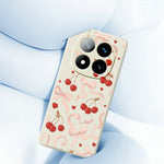 For Xiaomi Redmi Note 15 Pro 5G (Global) Case Big Bow Cherry Pattern Printing Straight Edge TPU Phone Back Cover