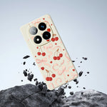 For Xiaomi Redmi Note 15 Pro 5G (Global) Case Big Bow Cherry Pattern Printing Straight Edge TPU Phone Back Cover