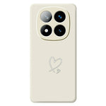 For Xiaomi Redmi Note 15 Pro 5G (Global) Case White Love Pattern Printing Straight Edge TPU Phone Back Cover