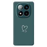 For Xiaomi Redmi Note 15 Pro 5G (Global) Case White Love Pattern Printing Straight Edge TPU Phone Back Cover