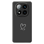 For Xiaomi Redmi Note 15 Pro 5G (Global) Case White Love Pattern Printing Straight Edge TPU Phone Back Cover