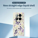 For Xiaomi Redmi Note 15 Pro 5G (Global) Case Purple Butterflies Pattern Printing Straight Edge TPU Phone Back Cover
