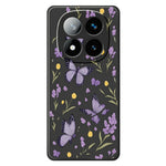 For Xiaomi Redmi Note 15 Pro 5G (Global) Case Purple Butterflies Pattern Printing Straight Edge TPU Phone Back Cover