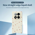 For Xiaomi Redmi Note 15 Pro 5G (Global) Case Red Cherry Pattern Printing Straight Edge TPU Phone Back Cover
