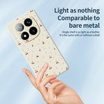 For Xiaomi Redmi Note 15 Pro 5G (Global) Case Red Cherry Pattern Printing Straight Edge TPU Phone Back Cover