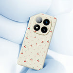 For Xiaomi Redmi Note 15 Pro 5G (Global) Case Red Cherry Pattern Printing Straight Edge TPU Phone Back Cover
