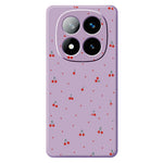For Xiaomi Redmi Note 15 Pro 5G (Global) Case Red Cherry Pattern Printing Straight Edge TPU Phone Back Cover