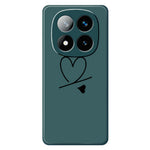 For Xiaomi Redmi Note 15 Pro 5G (Global) Case Black Love Pattern Printing Straight Edge TPU Phone Back Cover