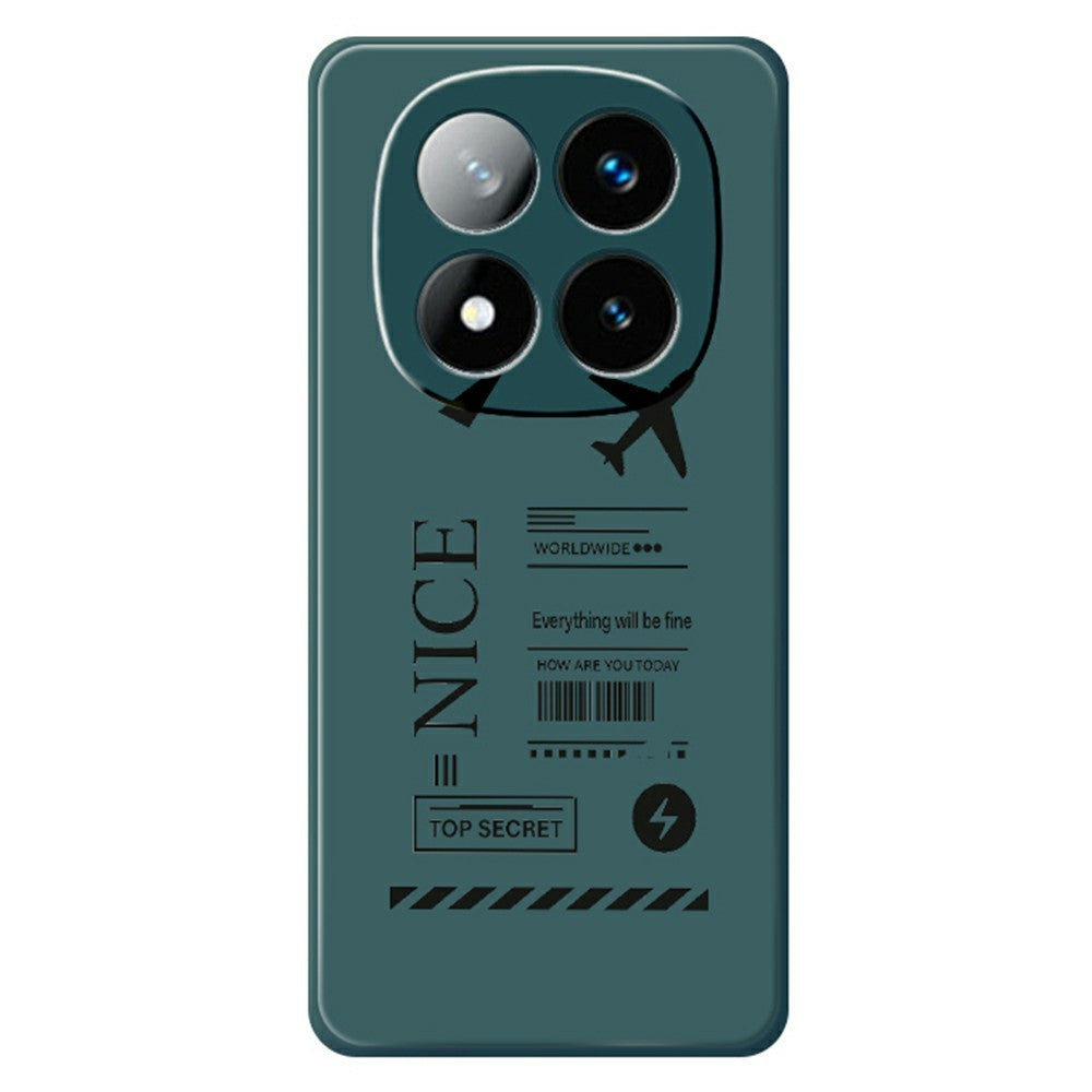 For Xiaomi Redmi Note 15 Pro 5G (Global) Case Boarding Ticket Pattern Printing Straight Edge TPU Phone Back Cover