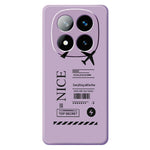 For Xiaomi Redmi Note 15 Pro 5G (Global) Case Boarding Ticket Pattern Printing Straight Edge TPU Phone Back Cover