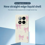 For Xiaomi Redmi Note 15 Pro 5G (Global) Case Pink Bows Pattern Printing Straight Edge TPU Phone Back Cover