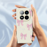 For Xiaomi Redmi Note 15 Pro 5G (Global) Case Pink Bows Pattern Printing Straight Edge TPU Phone Back Cover