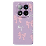 For Xiaomi Redmi Note 15 Pro 5G (Global) Case Pink Bows Pattern Printing Straight Edge TPU Phone Back Cover