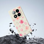 For Xiaomi Redmi Note 15 Pro 5G (Global) Case Shell Peach Blossom Pattern Printing Straight Edge TPU Phone Back Cover