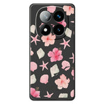 For Xiaomi Redmi Note 15 Pro 5G (Global) Case Shell Peach Blossom Pattern Printing Straight Edge TPU Phone Back Cover