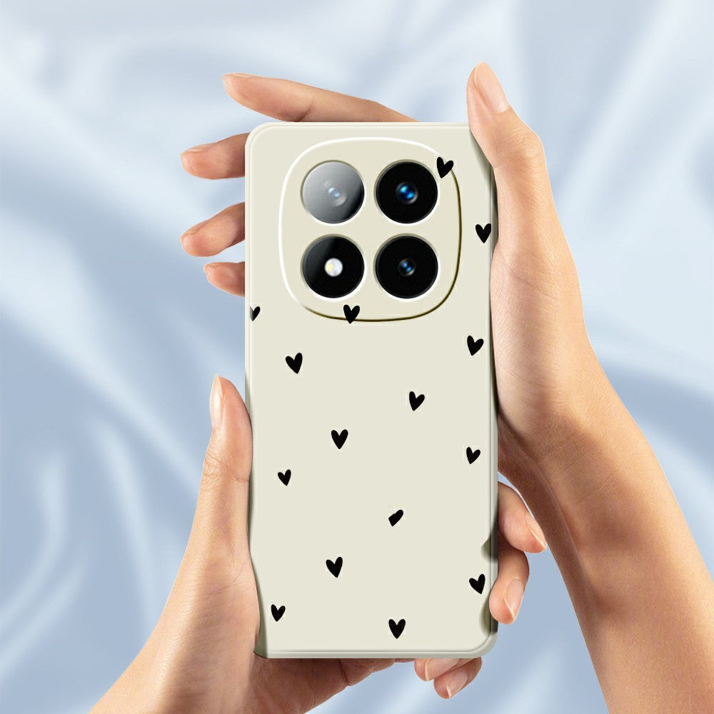 For Xiaomi Redmi Note 15 Pro 5G (Global) Case Little Hearts Pattern Printing Straight Edge TPU Phone Back Cover