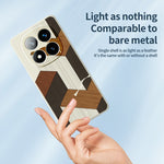 For Xiaomi Redmi Note 15 Pro 5G (Global) Case Geometric Wood Grain Pattern Printing Straight Edge TPU Phone Back Cover