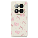 For Xiaomi Redmi Note 15 Pro 5G (Global) Case Pink Bow Love Pattern Printing Straight Edge TPU Phone Back Cover
