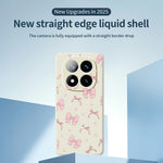 For Xiaomi Redmi Note 15 Pro 5G (Global) Case Pink Bow Love Pattern Printing Straight Edge TPU Phone Back Cover