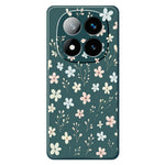 For Xiaomi Redmi Note 15 Pro 5G (Global) Case Small Flower Branches Pattern Printing Straight Edge TPU Phone Back Cover