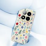 For Xiaomi Redmi Note 15 Pro+ 5G (Global)  /  Poco M8 Pro 5G Case Colorful Flower Branches Pattern Printing Straight Edge TPU Phone Back Cover
