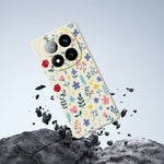 For Xiaomi Redmi Note 15 Pro+ 5G (Global)  /  Poco M8 Pro 5G Case Colorful Flower Branches Pattern Printing Straight Edge TPU Phone Back Cover