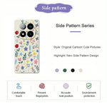 For Xiaomi Redmi Note 15 Pro+ 5G (Global)  /  Poco M8 Pro 5G Case Colorful Flower Branches Pattern Printing Straight Edge TPU Phone Back Cover