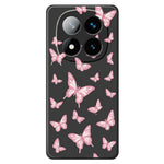 For Xiaomi Redmi Note 15 Pro+ 5G (Global)  /  Poco M8 Pro 5G Case Pink Butterflies Pattern Printing Straight Edge TPU Phone Back Cover