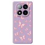For Xiaomi Redmi Note 15 Pro+ 5G (Global)  /  Poco M8 Pro 5G Case Pink Butterflies Pattern Printing Straight Edge TPU Phone Back Cover
