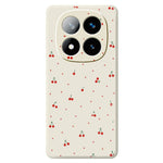 For Xiaomi Redmi Note 15 Pro+ 5G (Global)  /  Poco M8 Pro 5G Case Red Cherry Pattern Printing Straight Edge TPU Phone Back Cover