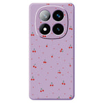 For Xiaomi Redmi Note 15 Pro+ 5G (Global)  /  Poco M8 Pro 5G Case Red Cherry Pattern Printing Straight Edge TPU Phone Back Cover