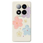 For Xiaomi Redmi Note 15 Pro+ 5G (Global)  /  Poco M8 Pro 5G Case Four Color Flowers Pattern Printing Straight Edge TPU Phone Back Cover