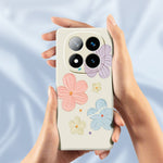 For Xiaomi Redmi Note 15 Pro+ 5G (Global)  /  Poco M8 Pro 5G Case Four Color Flowers Pattern Printing Straight Edge TPU Phone Back Cover