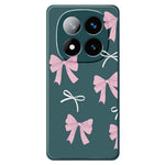 For Xiaomi Redmi Note 15 Pro+ 5G (Global)  /  Poco M8 Pro 5G Case Pink Bows Pattern Printing Straight Edge TPU Phone Back Cover