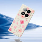 For Xiaomi Redmi Note 15 Pro+ 5G (Global)  /  Poco M8 Pro 5G Case Shell Peach Blossom Pattern Printing Straight Edge TPU Phone Back Cover