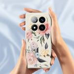 For Xiaomi Redmi Note 15 Pro+ 5G (Global)  /  Poco M8 Pro 5G Case Big Flowers Pattern Printing Straight Edge TPU Phone Back Cover