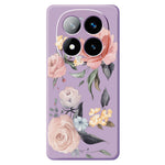 For Xiaomi Redmi Note 15 Pro+ 5G (Global)  /  Poco M8 Pro 5G Case Big Flowers Pattern Printing Straight Edge TPU Phone Back Cover