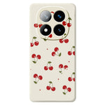 For Xiaomi Redmi Note 15 Pro+ 5G (Global)  /  Poco M8 Pro 5G Case Cherry Pattern Printing Straight Edge TPU Phone Back Cover