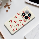 For Xiaomi Redmi Note 15 Pro+ 5G (Global)  /  Poco M8 Pro 5G Case Cherry Pattern Printing Straight Edge TPU Phone Back Cover