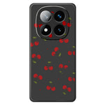 For Xiaomi Redmi Note 15 Pro+ 5G (Global)  /  Poco M8 Pro 5G Case Cherry Pattern Printing Straight Edge TPU Phone Back Cover