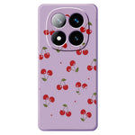 For Xiaomi Redmi Note 15 Pro+ 5G (Global)  /  Poco M8 Pro 5G Case Cherry Pattern Printing Straight Edge TPU Phone Back Cover