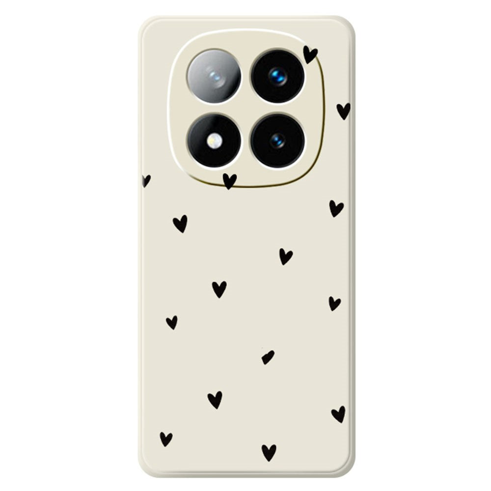 For Xiaomi Redmi Note 15 Pro+ 5G (Global)  /  Poco M8 Pro 5G Case Little Hearts Pattern Printing Straight Edge TPU Phone Back Cover