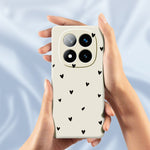 For Xiaomi Redmi Note 15 Pro+ 5G (Global)  /  Poco M8 Pro 5G Case Little Hearts Pattern Printing Straight Edge TPU Phone Back Cover