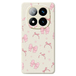 For Xiaomi Redmi Note 15 Pro+ 5G (Global)  /  Poco M8 Pro 5G Case Pink Bow Love Pattern Printing Straight Edge TPU Phone Back Cover