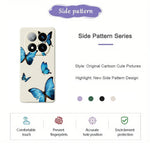 For Xiaomi Redmi Note 15 Pro 4G (Global) Case Blue Butterflies Pattern Printing Straight Edge TPU Phone Back Cover