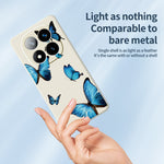 For Xiaomi Redmi Note 15 Pro 4G (Global) Case Blue Butterflies Pattern Printing Straight Edge TPU Phone Back Cover