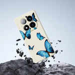 For Xiaomi Redmi Note 15 Pro 4G (Global) Case Blue Butterflies Pattern Printing Straight Edge TPU Phone Back Cover