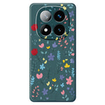 Xiaomi Redmi Note 15 Pro 4G (Global) Skal Färgglada Blommor Grenar Mönster Tryck Rak Kant TPU mobil Baksida