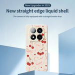 For Xiaomi Redmi Note 15 Pro 4G (Global) Case Big Bow Cherry Pattern Printing Straight Edge TPU Phone Back Cover