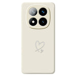 For Xiaomi Redmi Note 15 Pro 4G (Global) Case White Love Pattern Printing Straight Edge TPU Phone Back Cover